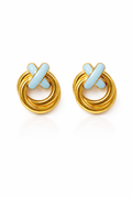 COMING SOON "X" baby blue x gold