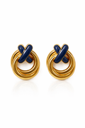 COMING SOON "X" navy blue x gold