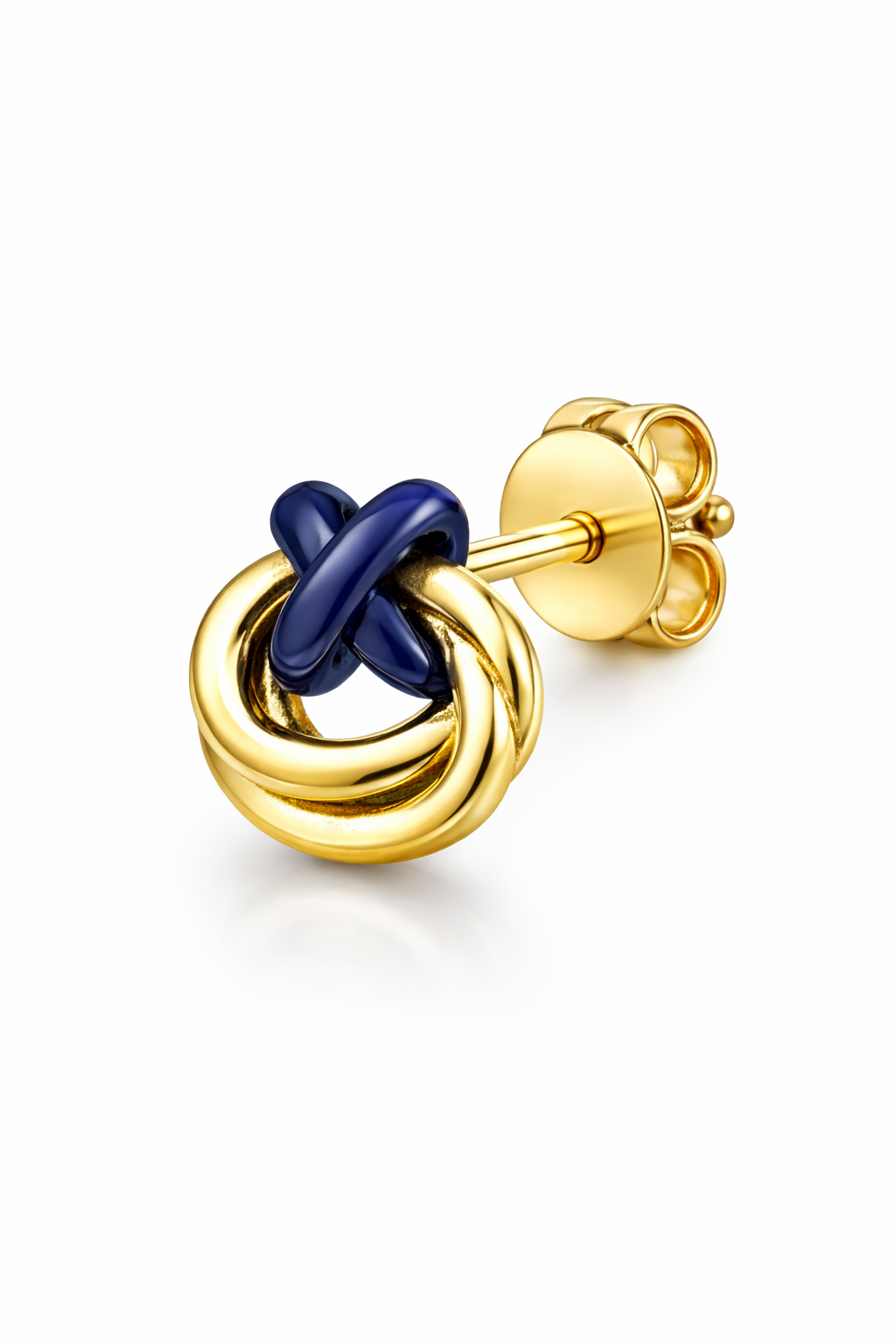 "X" navy blue x gold